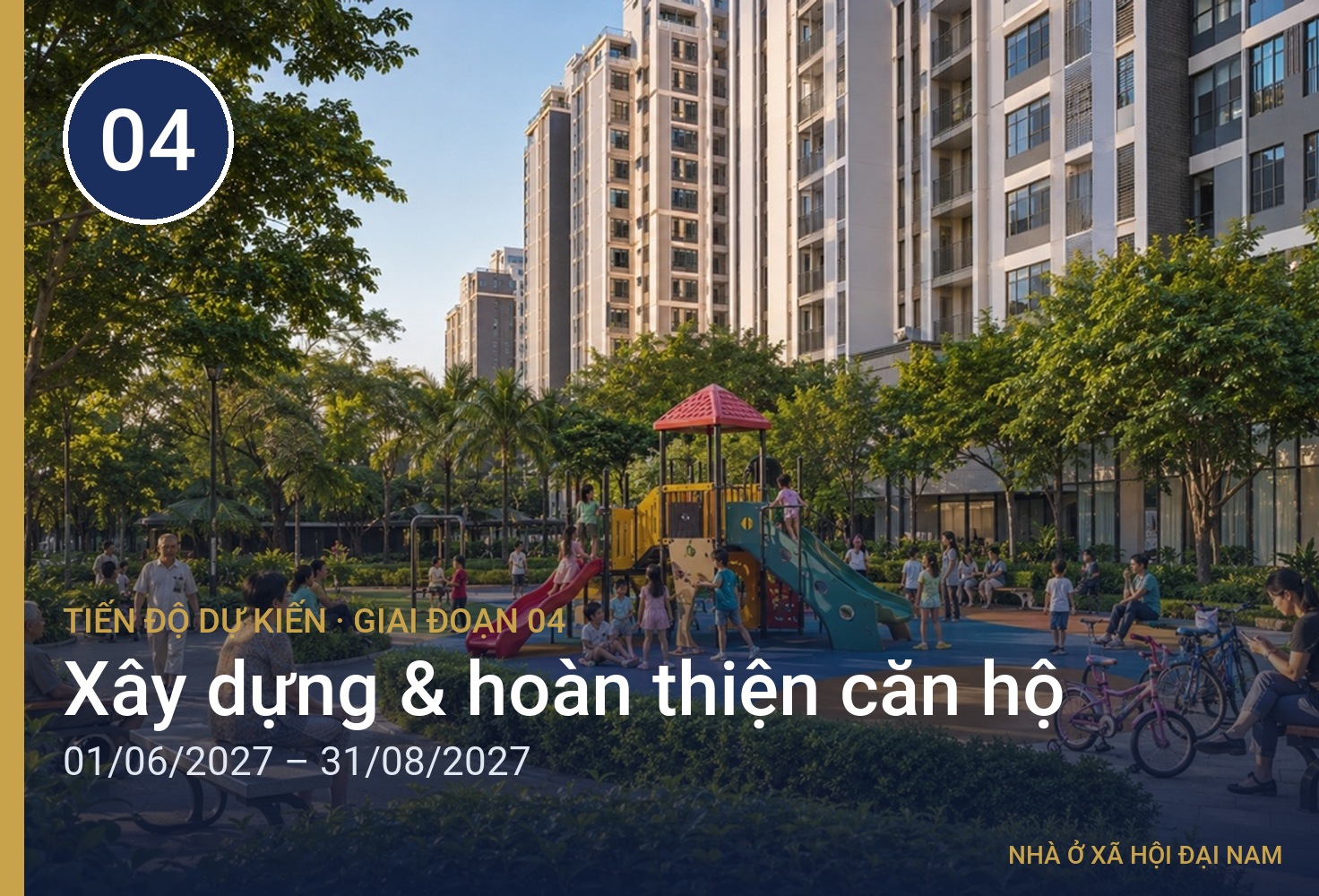 Giai đoạn 04 – Xây dựng & hoàn thiện căn hộ